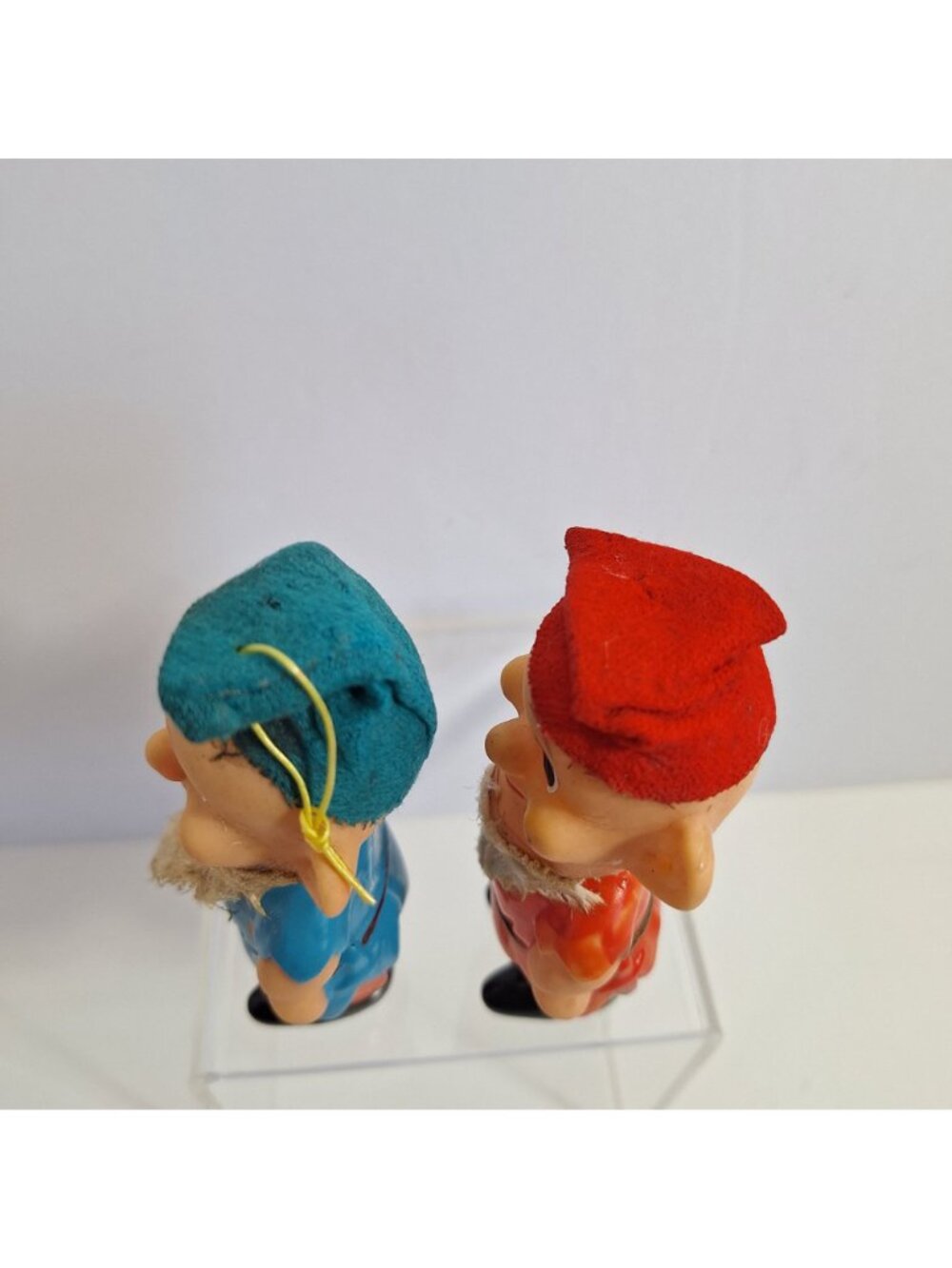 Elf Christmas Ornaments Dwarves Vintage Japan Figures 4" Mid Century - Picture 5 of 9